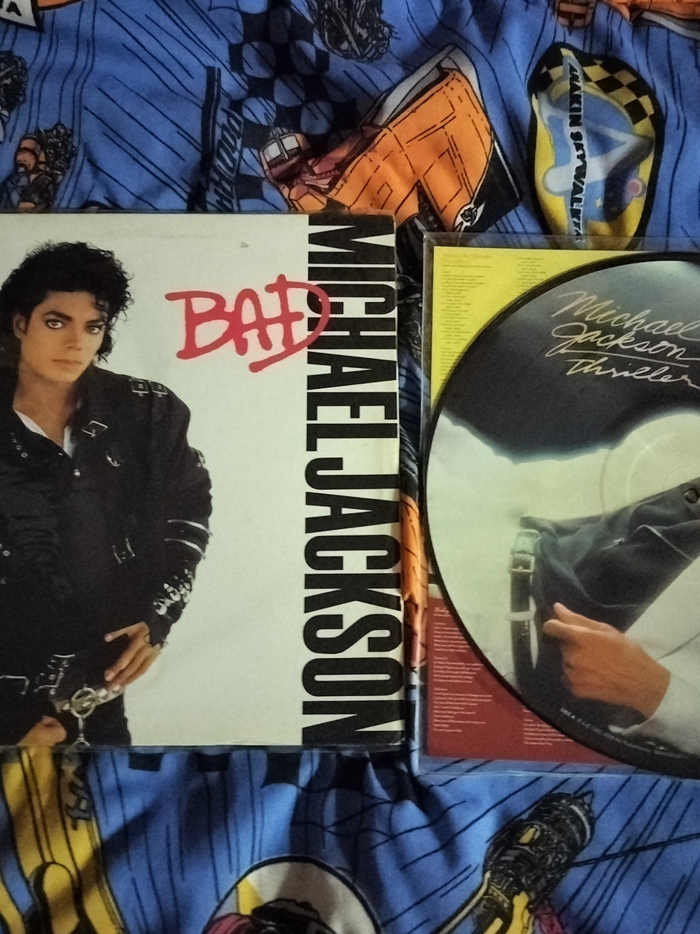 Michael Jackson Records Bad And Thriller Good Condition